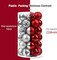 Hanging Decorations Set for Xmas Tree Garland Ornaments (Red, 2.36''/60mm)